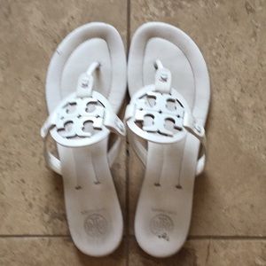 Tory Burch white sandals